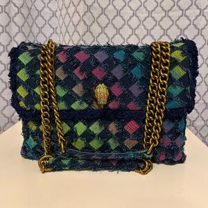 🌟Kurt Geiger Rainbow Denim Large Shoulder Bag NWT!🌟